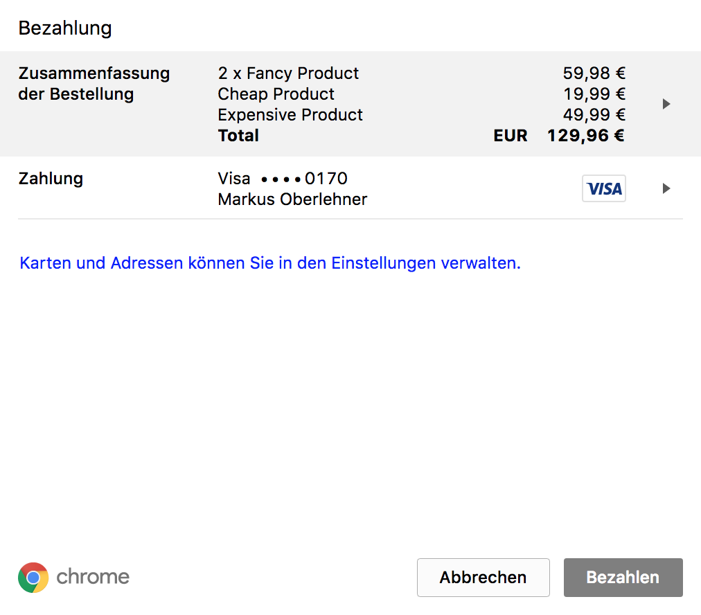 Payment Request API Part 2: Building a Shopping Cart - Markus Oberlehner