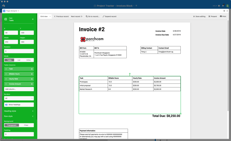 Creating PDFs with Airtable